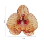 deKora 8.5cm Edible Wafer Paper Orchid Orange, 10 pcs