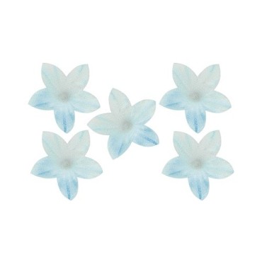 Dekora Esspapier Blumen Blau – 2 cm – 400 Stück – glutenfrei & vegetarisch