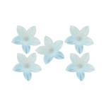 deKora 2cm Esspapier Blumen Blau, 400 Stück