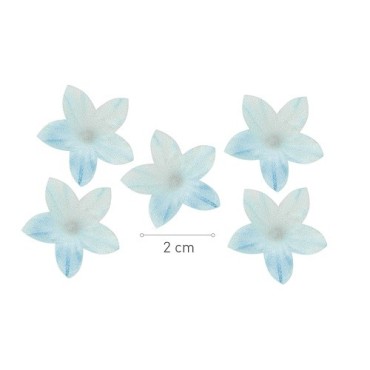 Dekora Esspapier Blumen Blau – 2 cm – 400 Stück – glutenfrei & vegetarisch