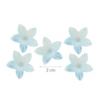 deKora 2cm Esspapier Blumen Blau, 400 Stück