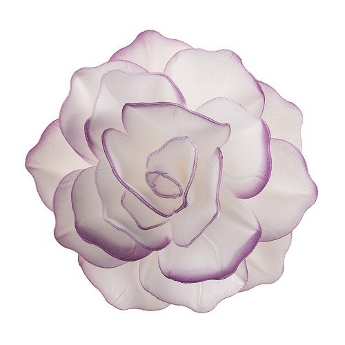 deKora 12.5cm Esspapier Blume mit lila Rand, 1 Stück deKora 12.5cm Esspapier Blume mit lila Rand, 1 Stück