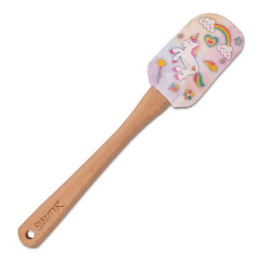 Städter Teigschaber Einhorn – Holzgriff & Silikon – 25 cm