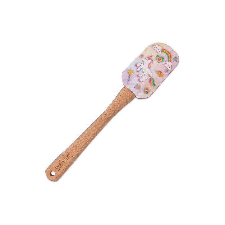 Städter Unicorn Spatula – Wooden Handle & Silicone – 25 cm