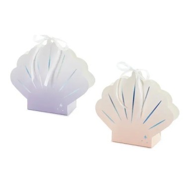PartyDeco Shell Candy Boxes, 4 pcs
