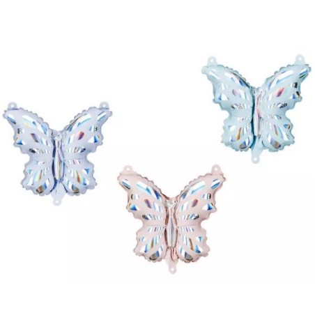 PartyDeco Butterfly Foil Balloon Garland, 19x23 cm | Party Decor