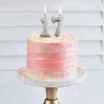 Anniversary House 7 Zahlenkerze Silber Glitzer, 6.5cm