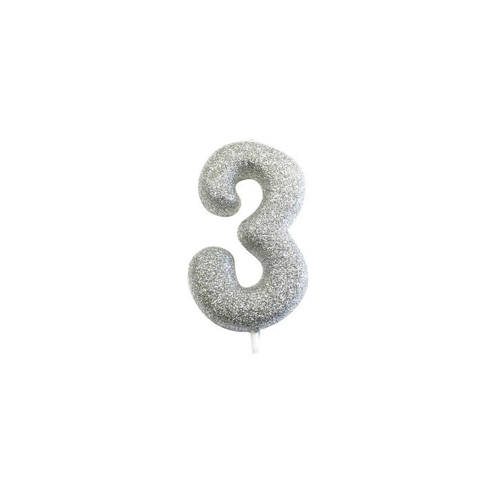 Silberne Glitzer-Zahlenkerze „3“ – für 3. Geburtstage, Jubiläen & kreative Kuchenideen Silberne Glitzer-Zahlenkerze „3“ – für 3. Geburtstage, Jubiläen & kreative Kuchenideen