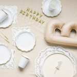 PartyDeco Cake Stand Beige, 24x14.5cm PartyDeco Cake Stand Beige, 24x14.5cm