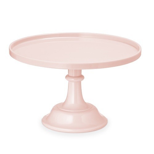PartyDeco Tortenplatte Hellrosa, 24x14.5cm