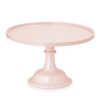PartyDeco Tortenplatte Hellrosa, 24x14.5cm