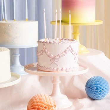 Pink Cake Stand 24 cm – Elegant Cake Display for Weddings & Baby Showers