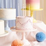 PartyDeco Cake Stand Light Pink, 24x14.5cm PartyDeco Cake Stand Light Pink, 24x14.5cm