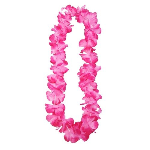 PartyDeco Hawaiian Lei Blumenkette Pink 1 Stück
