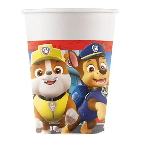Paw Patrol Pappbecher 200ml – 8er Set für Kindergeburtstage