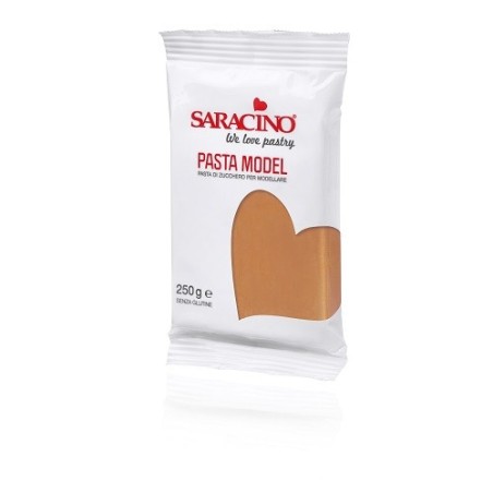 Glutenfreie Modelliermasse Braun - Schokoladen Paste Saracino - essbare Modelliermasse Braun