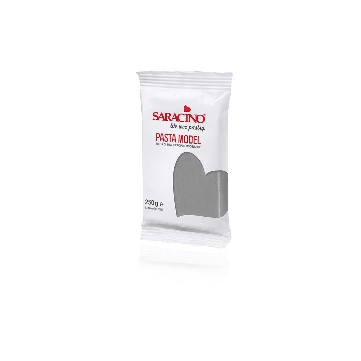 Glutenfree Modellingpaste grey - Chocolate Paste Saracino - Edible Modelling Paste