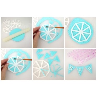 FMM Bunting Cutter Set, 3 Pcs – For Dreamy Cake and Cookie Decorations