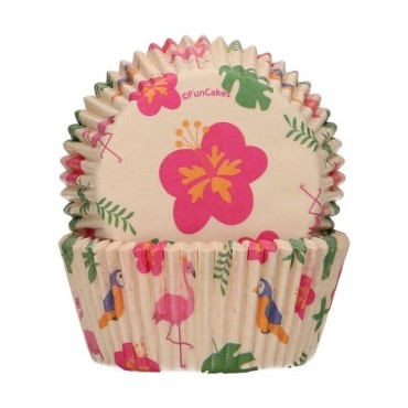 FunCakes Tropical Cupcake Cases, 48pcs