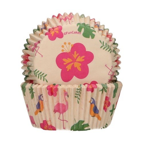 FunCakes Tropical Cupcake Förmchen, 48 Stück