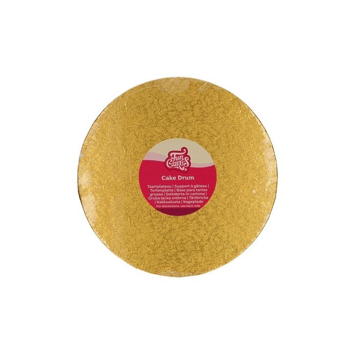 Goldene Tortenplatte - Cake Board Gold 20cm - Cakedesign Tortenplatte