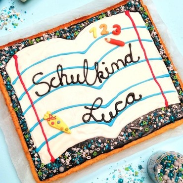 Super Streusel GrossePause Kuchendekor, 90g – Der perfekte StreuselMix für deinen Einschulungskuchen