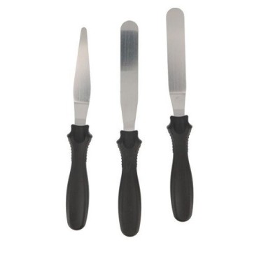 Cakedécor Paletten Set – 3-teiliges Spachtel-Set für Tortendeko & Ganache
