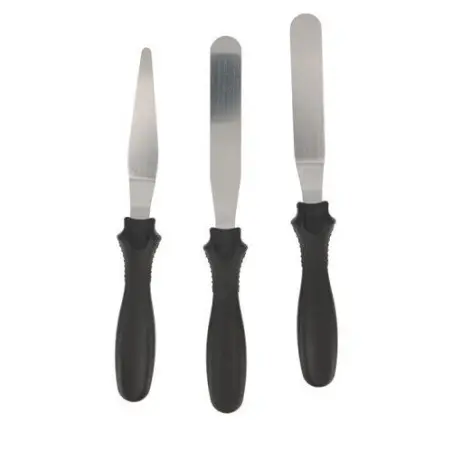 Cakedécor Paletten Set – 3-teiliges Spachtel-Set für Tortendeko & Ganache