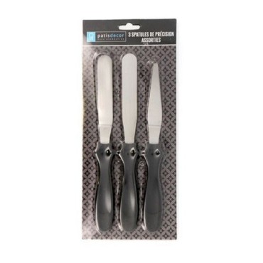 Cakedécor Paletten Set – 3-teiliges Spachtel-Set für Tortendeko & Ganache
