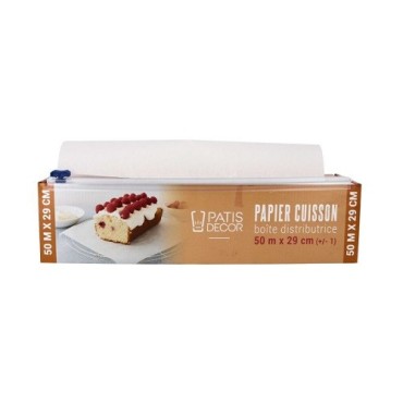PATISDÉCOR Backpapier Rolle 50 m – Ofenfest & fettfrei