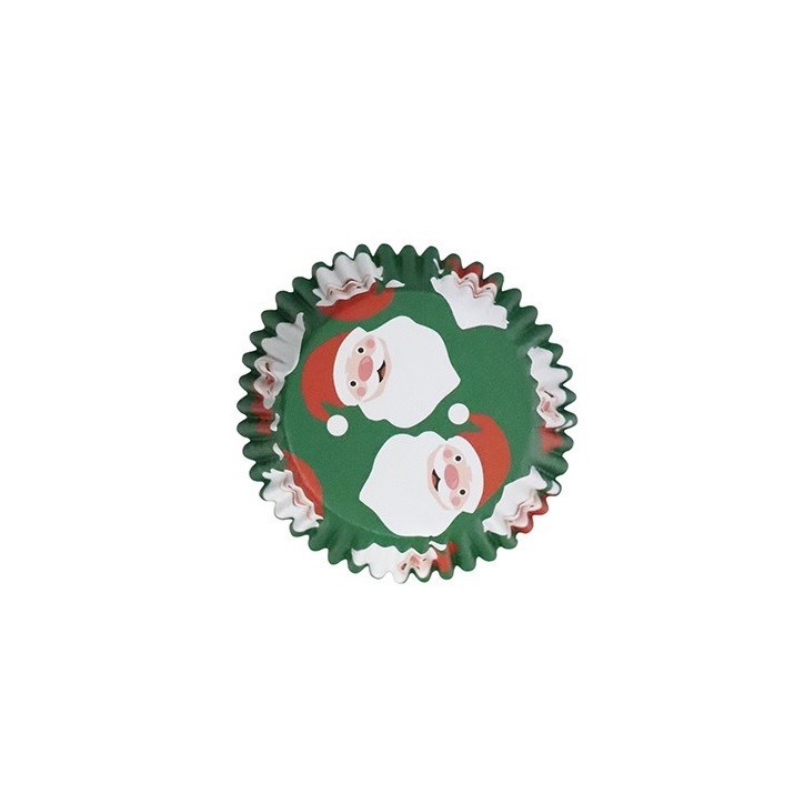 PME Cupcake Förmchen Weihnachten – Santa Claus Design, 30 Stück