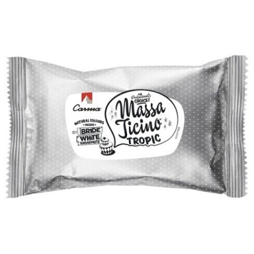 Carma Massa Ticino Tropic Bride White – weisser tropenfester Rollfondant 250g