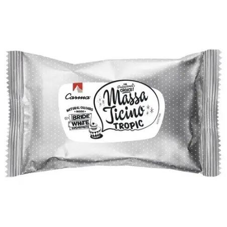 Carma Massa Ticino Tropic Bride White – weisser tropenfester Rollfondant 250g