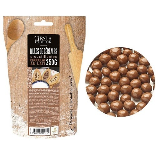 Patisdécor Milk Chocolate Crispy Balls, 250g