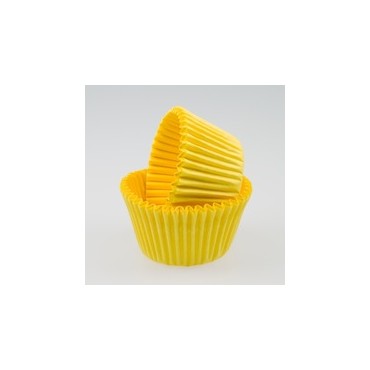 Cupcake Förmchen Uni Gelb, 100 Stück
