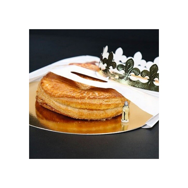 Dreikönigskuchen Set 4-teilig – Patisdécor Galette des Rois Set mit Krone & Bohne Dreikönigskuchen Set 4-teilig – Patisdécor Galette des Rois Set mit Krone & Bohne