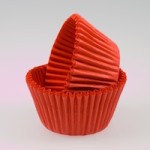 Bakeria Cupcake Förmchen Uni Rot, 100 Stück