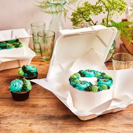 FunCakes Bento Cake Box 15x15cm Weiss, 10 Stück