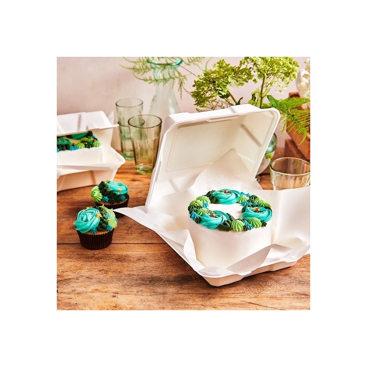 FunCakes Bento Cake Box 15x15cm Weiss, 10 Stück