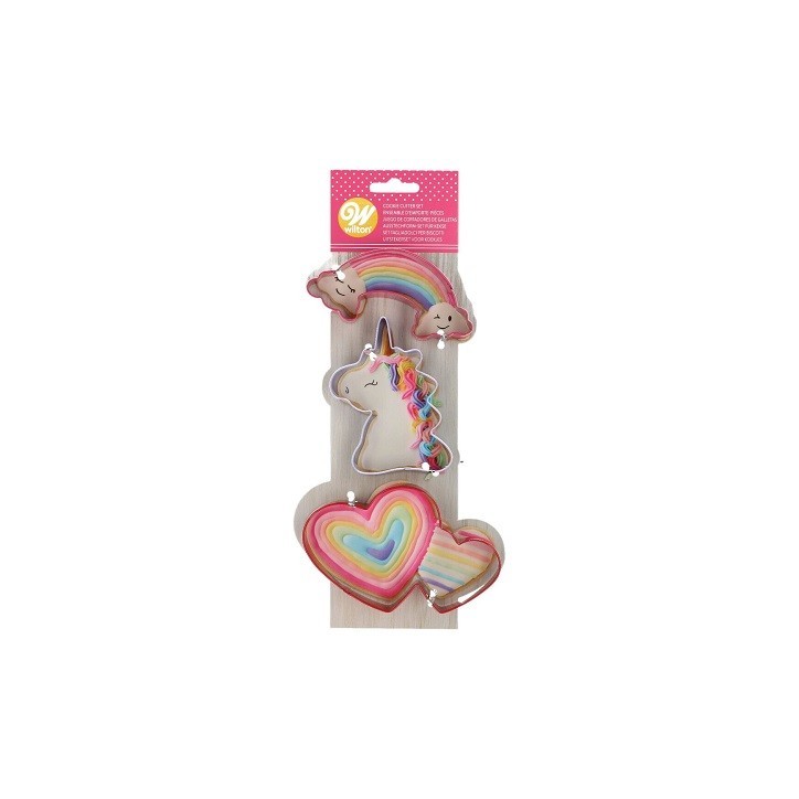Wilton Magical Unicorn Ausstecher Set, 3 Stück