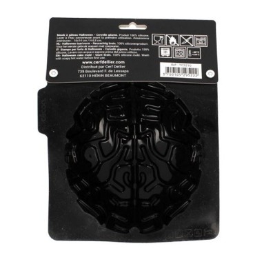 Silikonform Gehirn Halloween – Patisdécor Backform 18 x 18 cm | Bakeria Schweiz