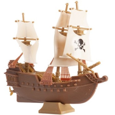 deKora Piratenschiff Tortentopper – Deko für Piraten Torte 11x11cm