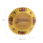 deKora Cupcake Förmchen Spiderman, 25 Stück