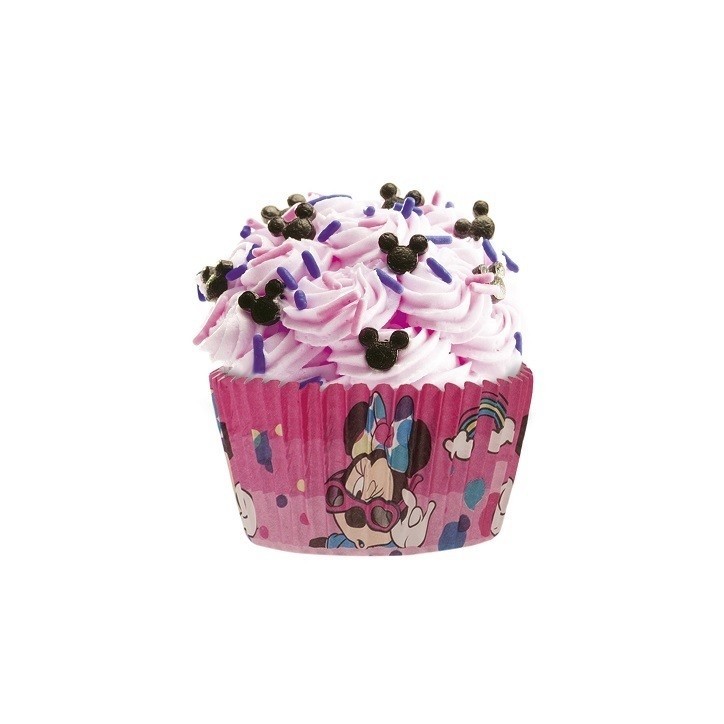 Minnie Mouse Cupcake Förmchen – 25 Stück | Disney Muffinförmchen für Mädchengeburtstag