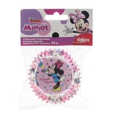 Minnie Mouse Cupcake Cases – 25 pcs | Disney Muffin Wrappers for Girls’ Parties