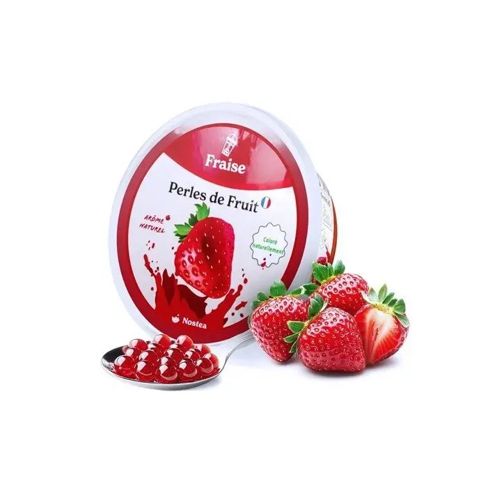 Nostea Bubble Tea Pearls Strawberry 450g – Fruity Popping Boba
