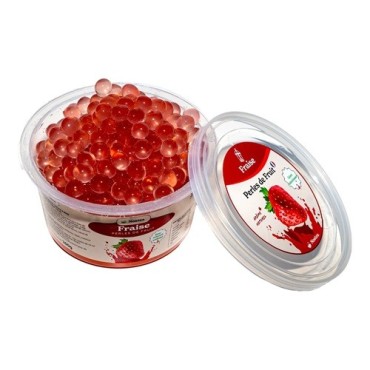 Nostea Bubble Tea Pearls Strawberry 450g – Fruity Popping Boba