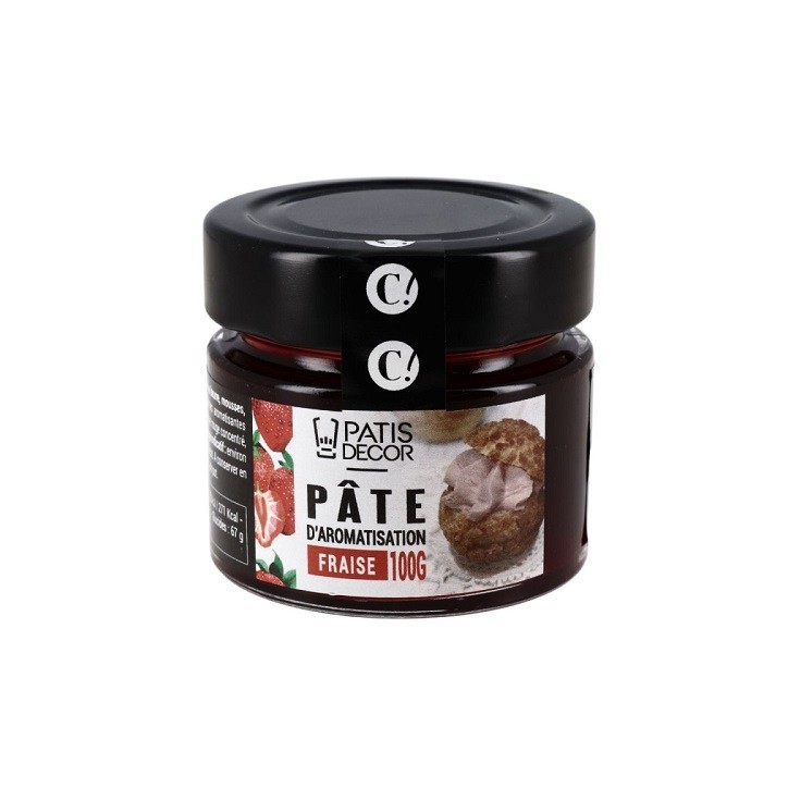 Patisdécor Strawberry Flavour Paste 100 g – Gluten-Free Aroma for Cakes & Desserts in Switzerland
