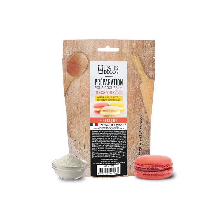 Patisdécor Macaroon Shell Mix 250g – Easy French Macarons at Home Patisdécor Macaroon Shell Mix 250g – Easy French Macarons at Home