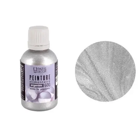 Patisdécor Lebensmittelfarbe Silber – essbare Metallic-Farbe 60g kaufen Schweiz